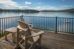 Enjoy panoramic views of Whitefish Lake from the clubhouse patio.